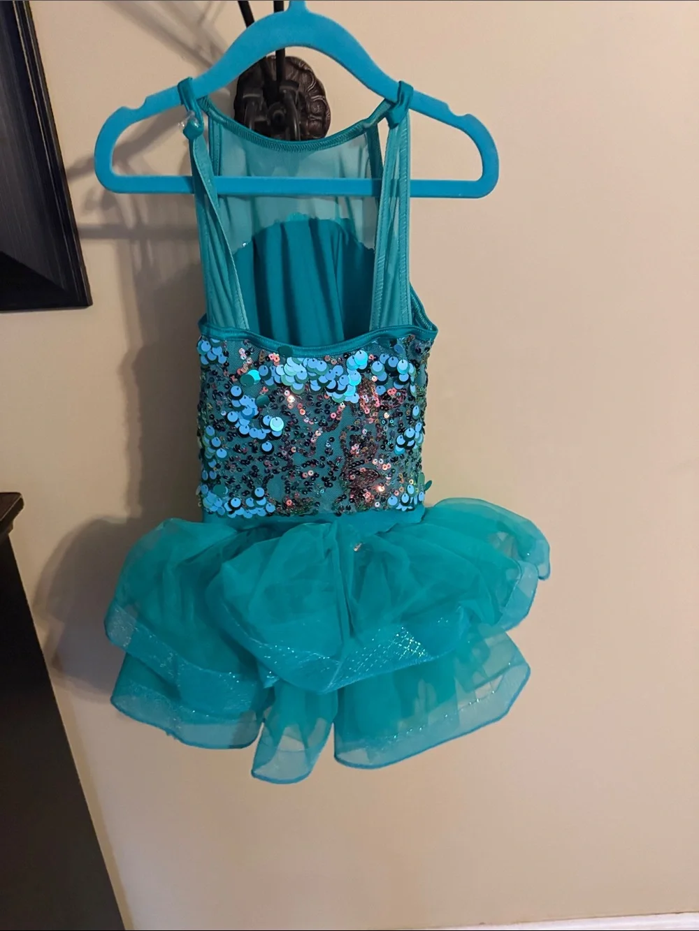 Weissman Teal Sequin Tulle Dance Costume - Kids